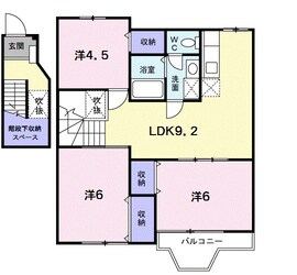 フローラル萩原IIの物件間取画像